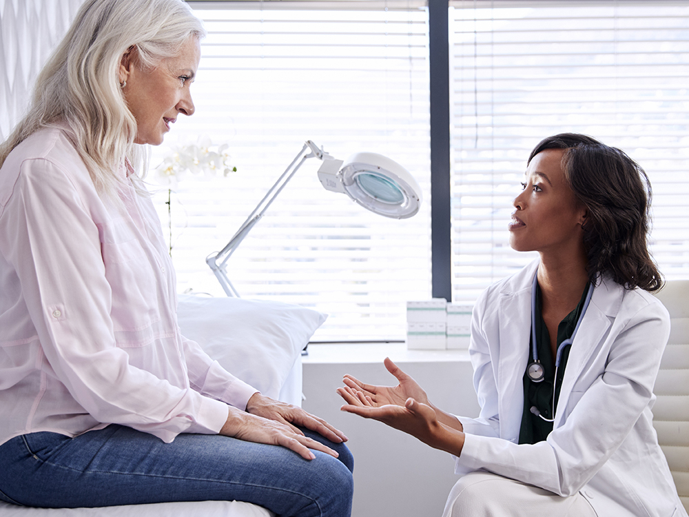 carousel image of patient being counseled